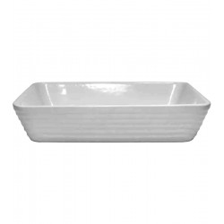 Refratário 30cm Por X20,5cm 5,5cm De Porcelana Linea Branco